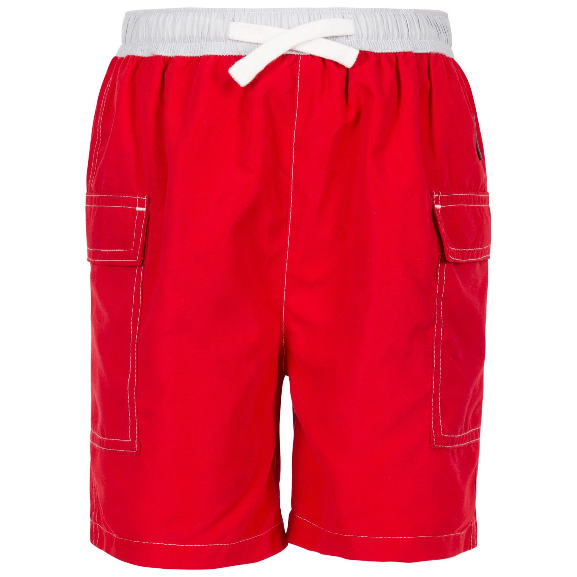 Trespass Zwemshort kinderen/kinderen in de diepte (Rood)