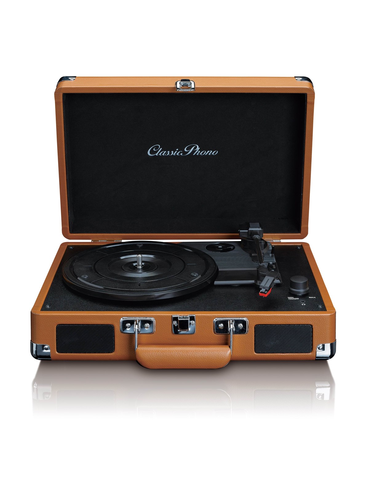 Lenco PHONO TT-10BN - Suitcase Record Player with speakers - Brown - Plattenspieler Braun