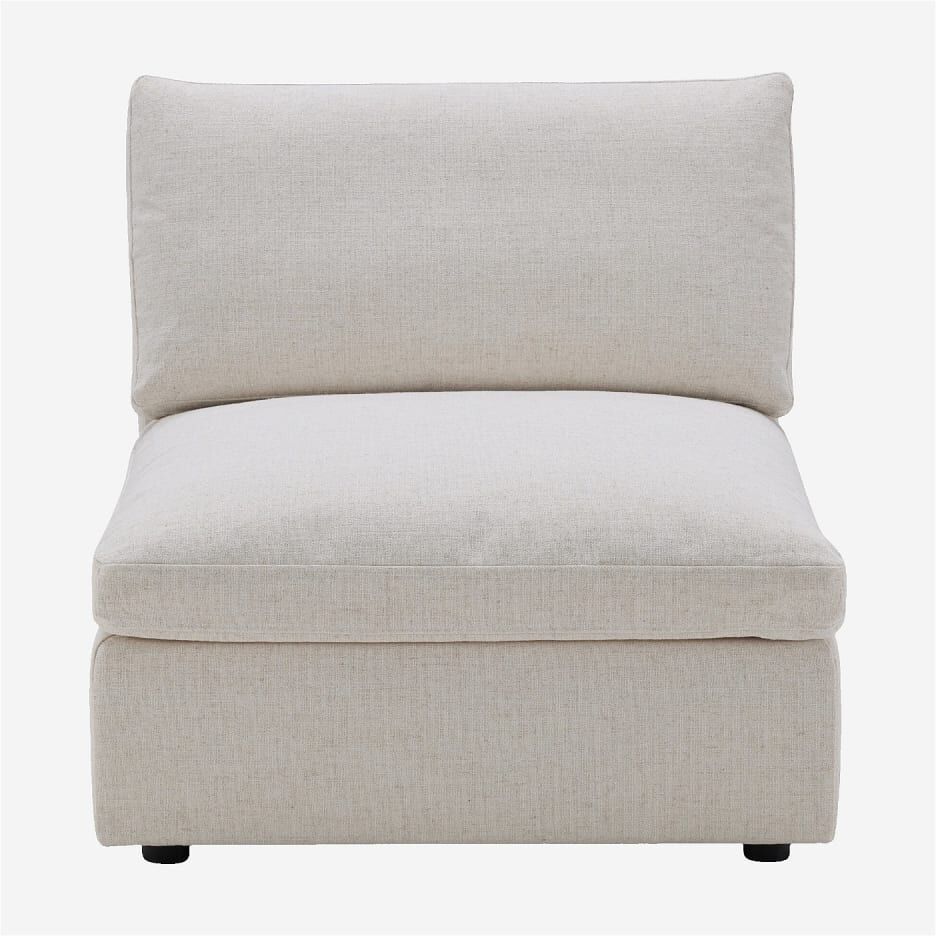 Habitat Chauffeuse en tissu - ivoire Beige 92x85x102cm