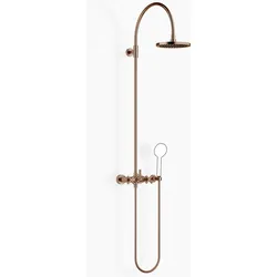 Dornbracht TARA Showerpipe mit Brausebatterie ohne Handbrause, flowReduce, 26632892-42, Farbe: Bronze gebürstet