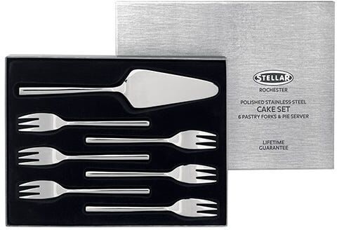 Stellar Rochester Polished 7 Piece Cake Gift Box Set