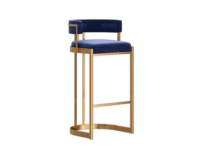 Höhenhocker Küchen-Feeling an der Rezeption, Inseltisch, hohe Hocker(Blue)