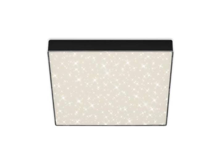 BRILONER - Plafonnier LED avec décor étoilé\, plafonnier LED sans cadre\, LED en saillie\, température de couleur blanc neutre\, 287x287 mm\, noir