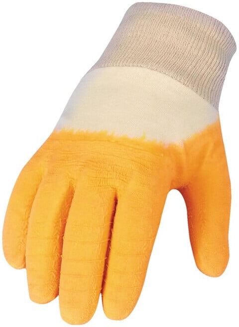 Gants T. 10 jaune CO avec Latex I cat. I ASATEX (LS)