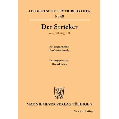 Verserzählungen II, Taschenbuch von Der Stricker, De Gruyter, 978-3-11-048213-3