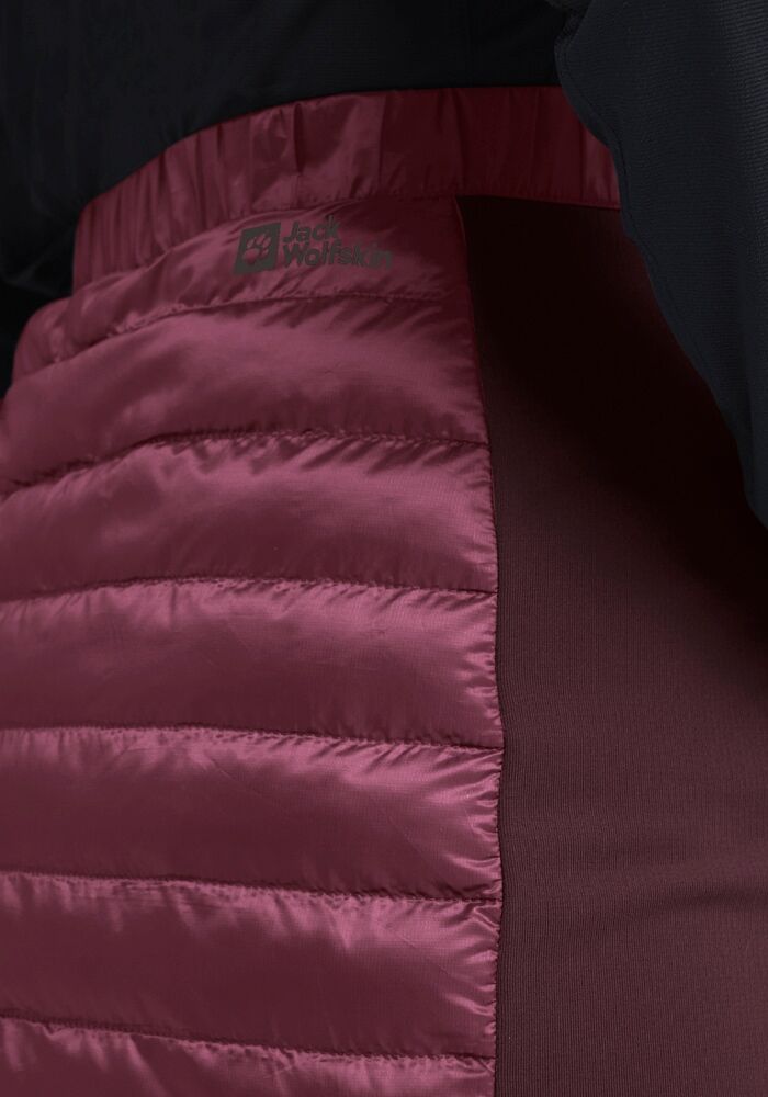 A-Linien-Rock JACK WOLFSKIN "ROUTEBURN PRO INS SKIRT W", Damen, Gr. S (36), lila (raisin), Obermaterial: 100% Polyester, Röcke A-Linien-Rock raisin S (36)