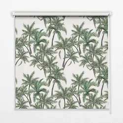 INNENROLLO - Fensterrollo - Rollo - 100x180 cm - Palmen