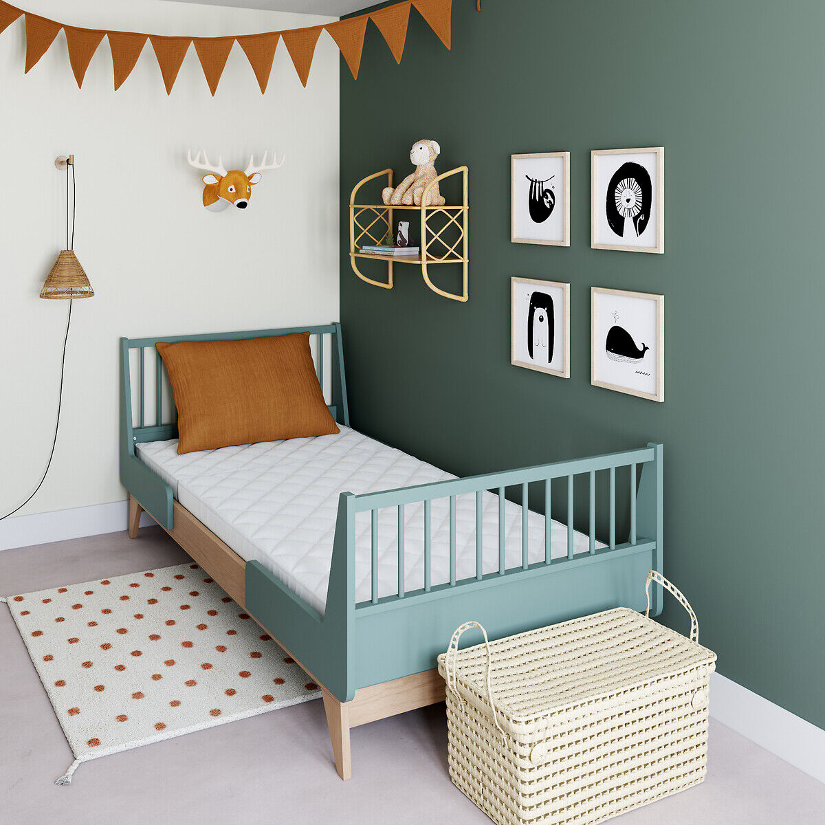 LA REDOUTE INTERIEURS Matelas enfant mousse en 2 parties pour lit évolutif
