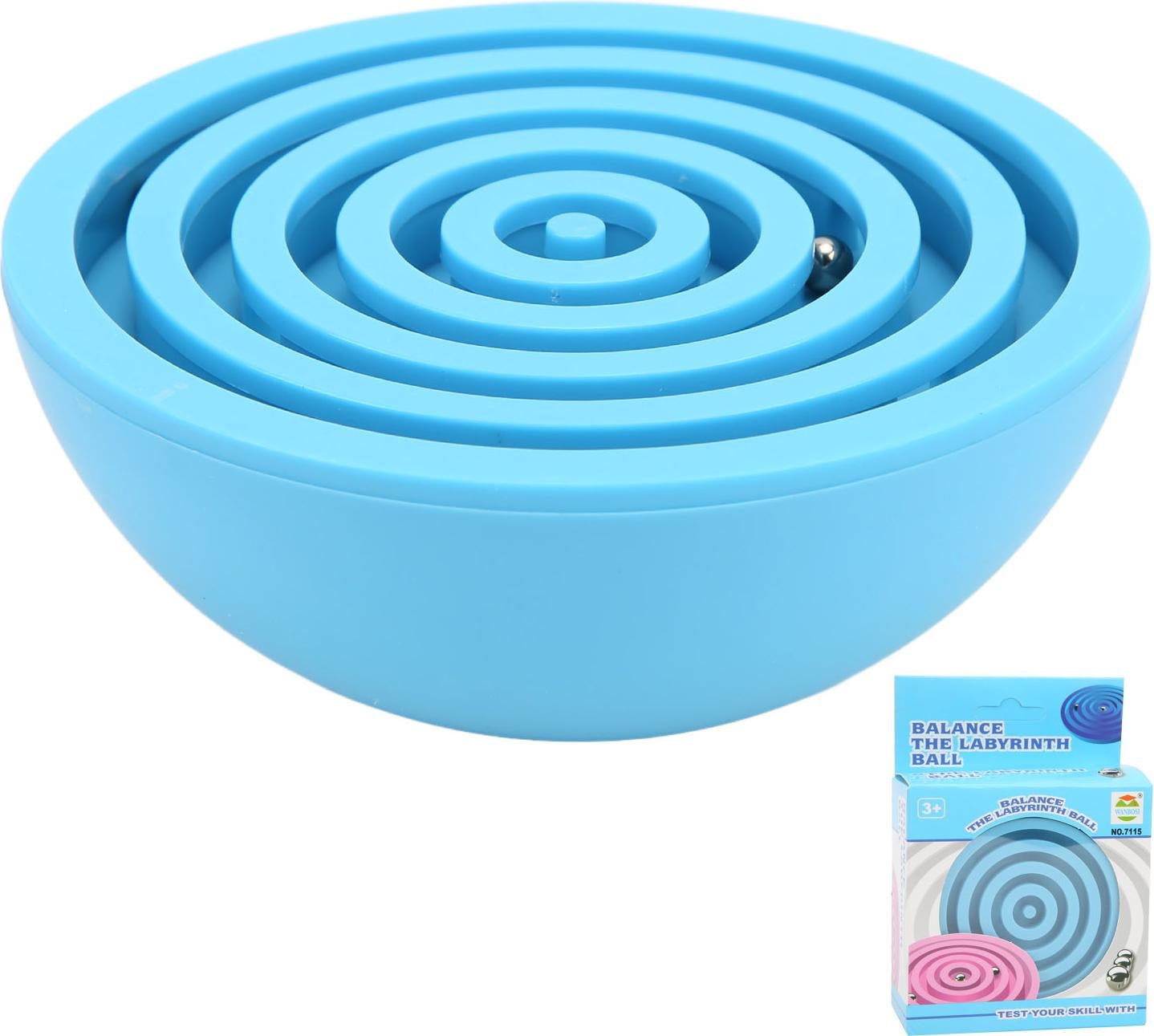 Gistuch Balansspel Labyrint Halvemaanvorm Blauw