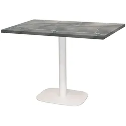 RestooTab - Tisch Round weiß 120x70cm Dekor blauer Mond