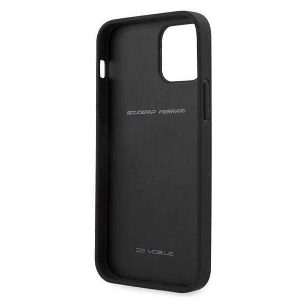 Ferrari Hard Cover Off Track Quilted (Apple iPhone 12, Apple iPhone 12 Pro) (FEHQUHCP12MBK)