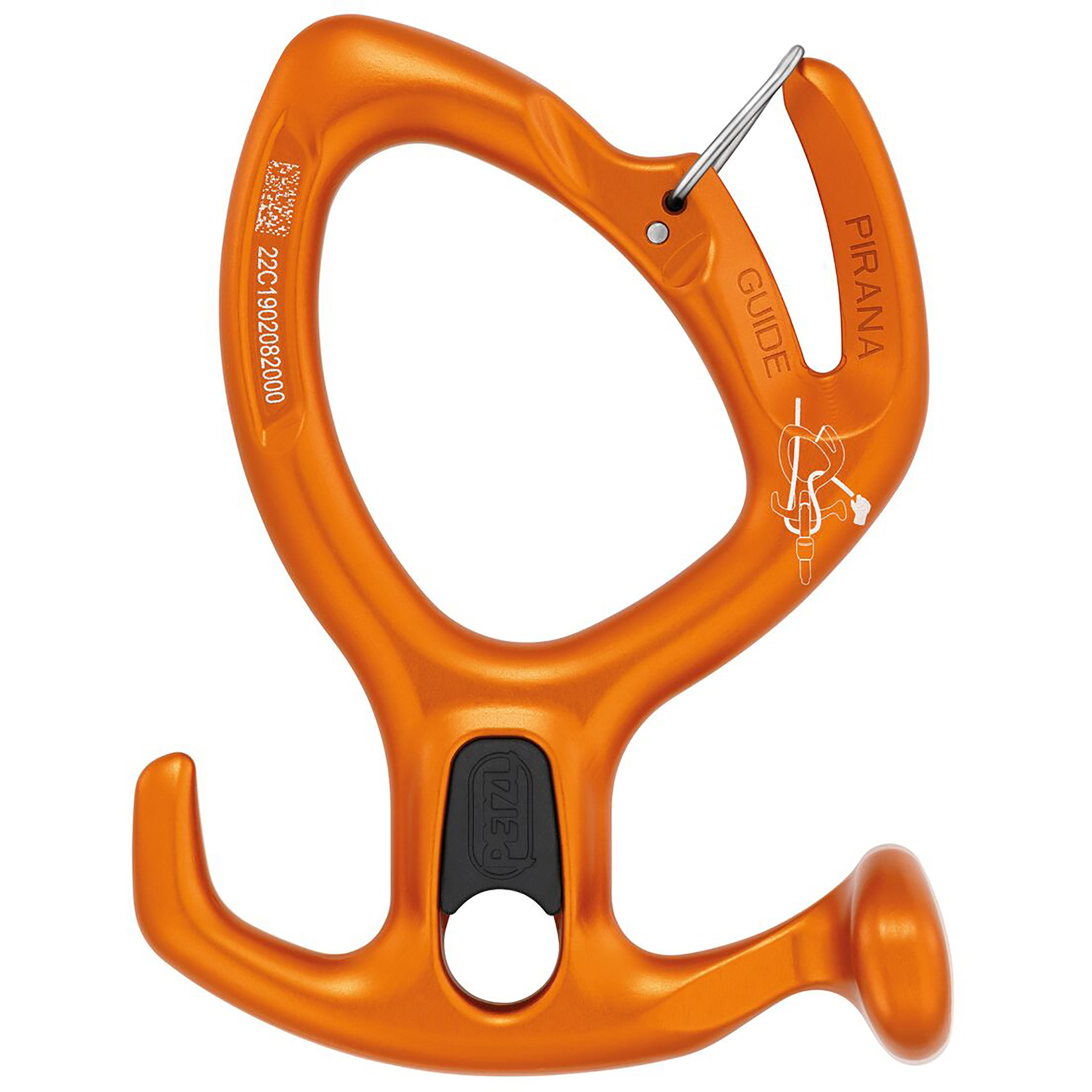 Petzl Pirana Guide Abseilgerät Sicherungsgeräte orange Canyoning