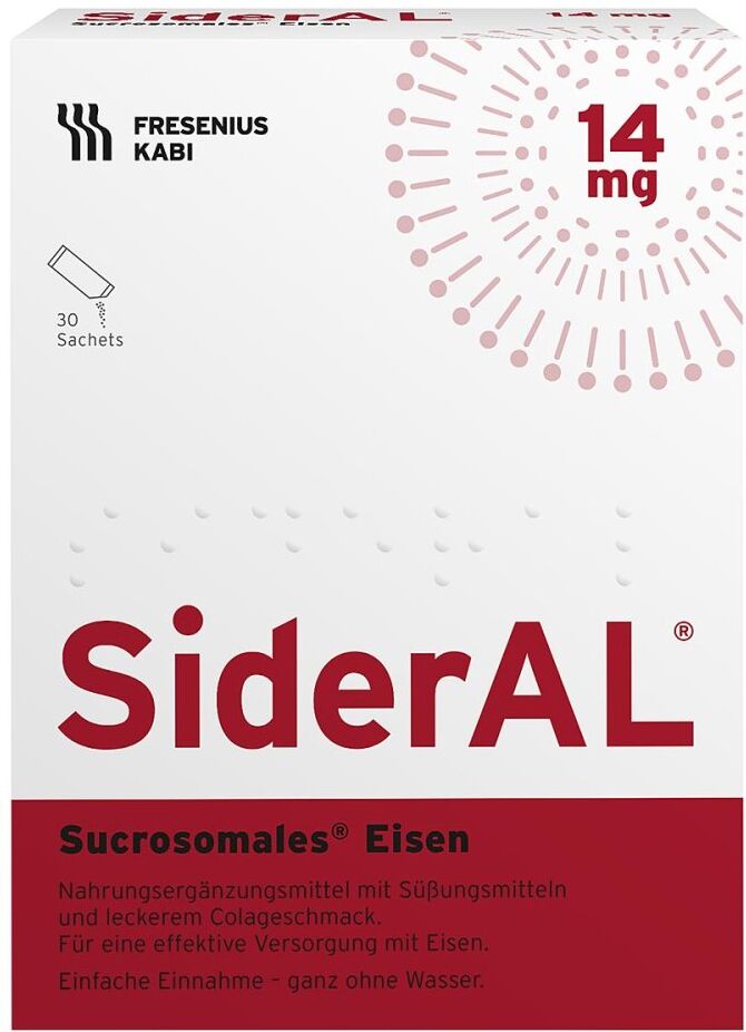 SiderAL Eisen 14 mg Cola bei erhöhtem Eisenbedarf 30stk
