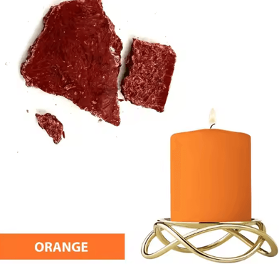 Inspire Picks 25 Color Candle Wax Dye Set 5g Candle Color Blocks For Soy Wax, Beeswax & DIY Candle Making orange
