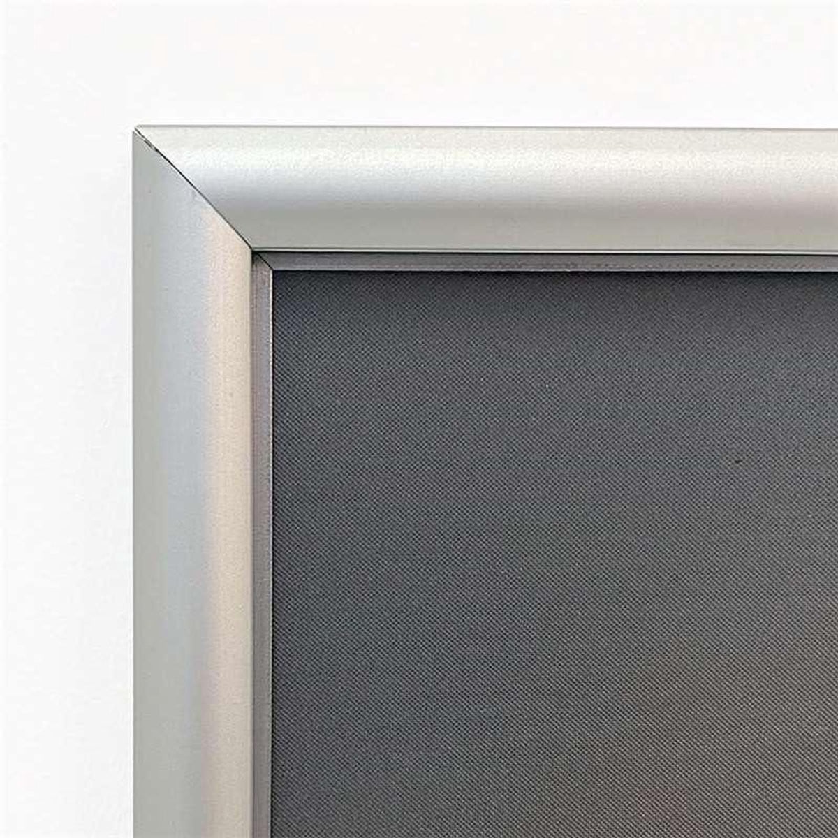 Aluminium Vouwlijst Enkel Posterlijst met Antireflecterend Frontpaneel - A4 - Zilver