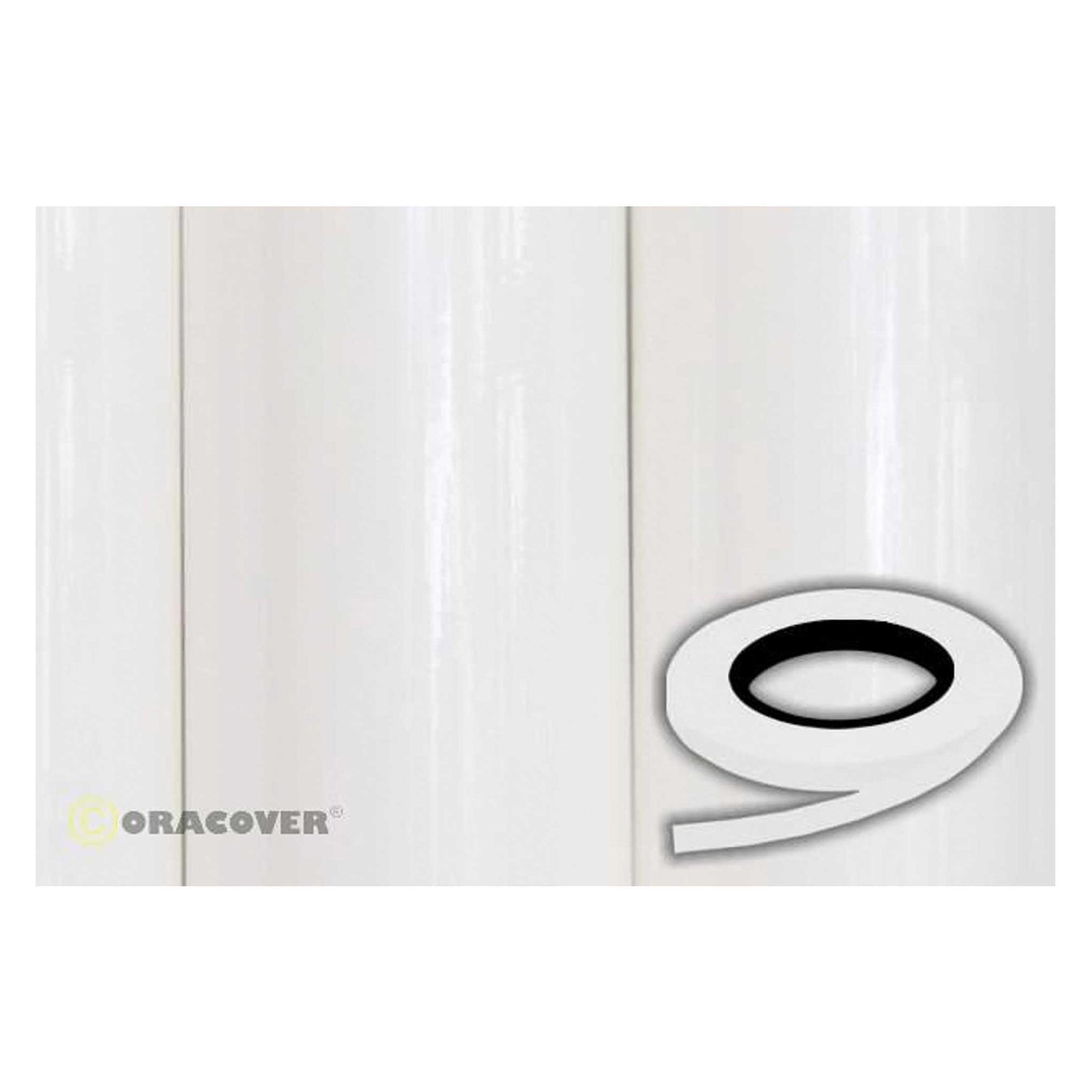 Oracover oraline zierband weiss 2mm / 15 meter # 10 (26-010-002)