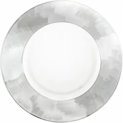 Eisch Puro 28 cm, Teller, Silber, Transparent