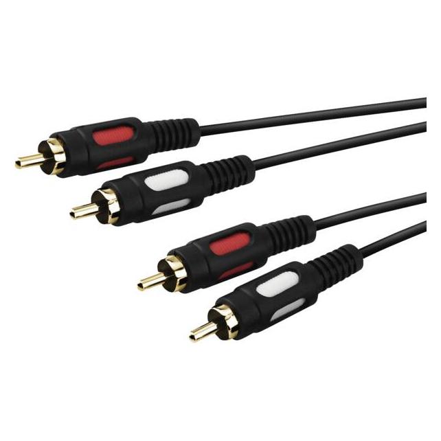 Vivanco Cinch Kabel, 1,5m (1.50 m, Cinch Kabel) (VVA2RCA15MMGK)