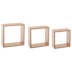 FIVE 3 Wandregale in Beigefarbe