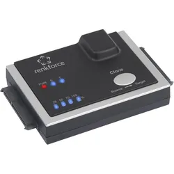 Renkforce USB 3 SATA Clone Adapter, SSD + Festplatte Zubehör