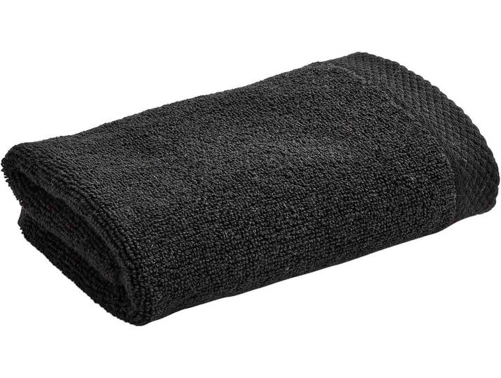 Waschlappen CHRISTY LUXE , schwarz, B:33cm L:33cm, Walkfrottier, Waschlappen, Waschlappen, Luxus Waschlappen in Premium Qualität mit 730g/m², 33x33cm, 6er Set