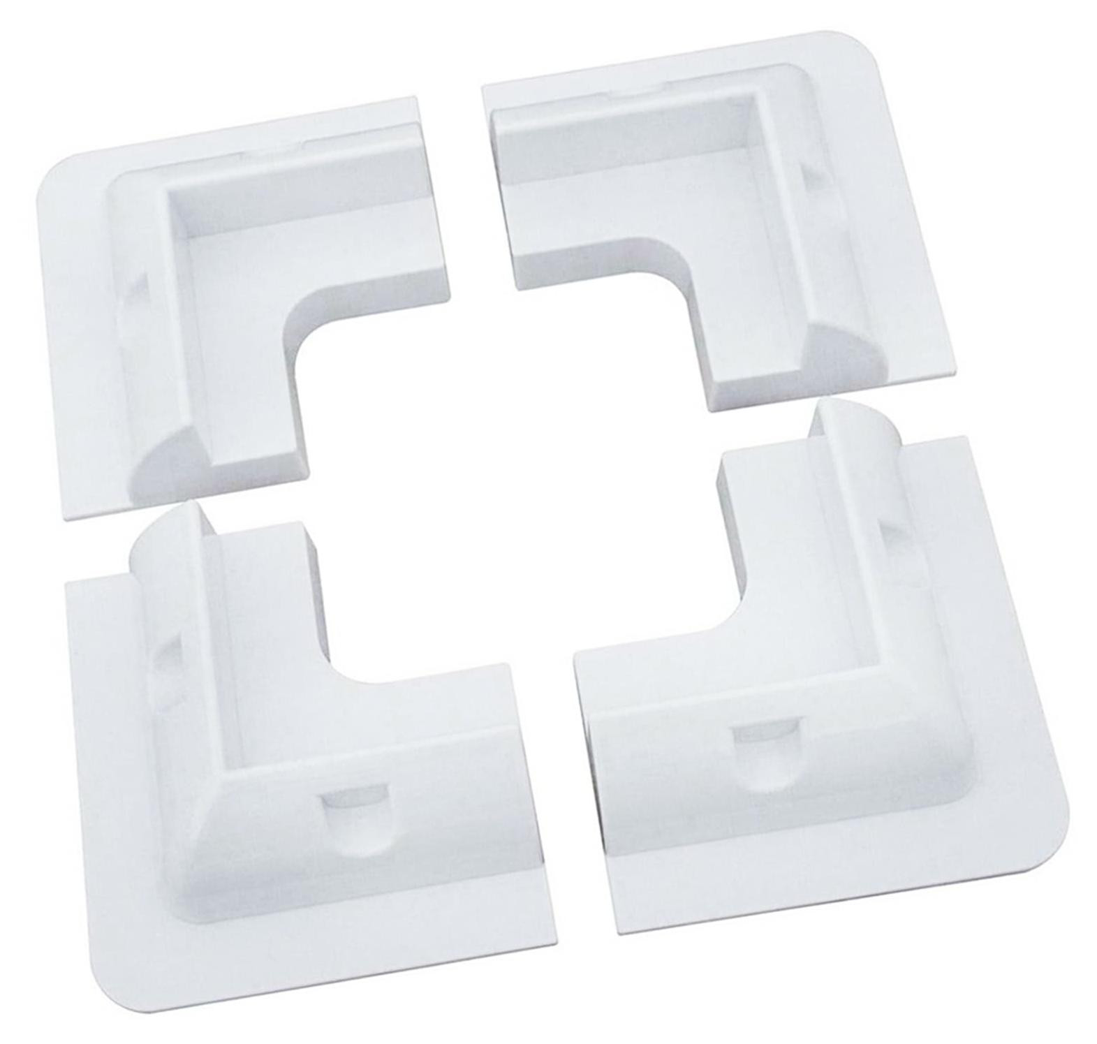 Dripio 4-delige ABS-zonnepaneelmontagesysteem, wit, zonder boren