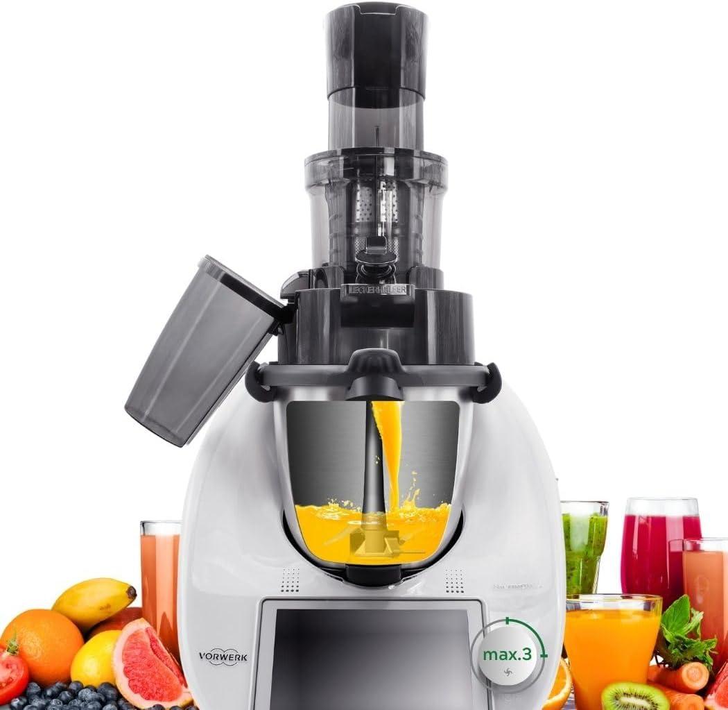 Leckerhelfer SaftPRO Entsafter Slowjuicer-Aufsatz für Thermomix TM6 & TM5