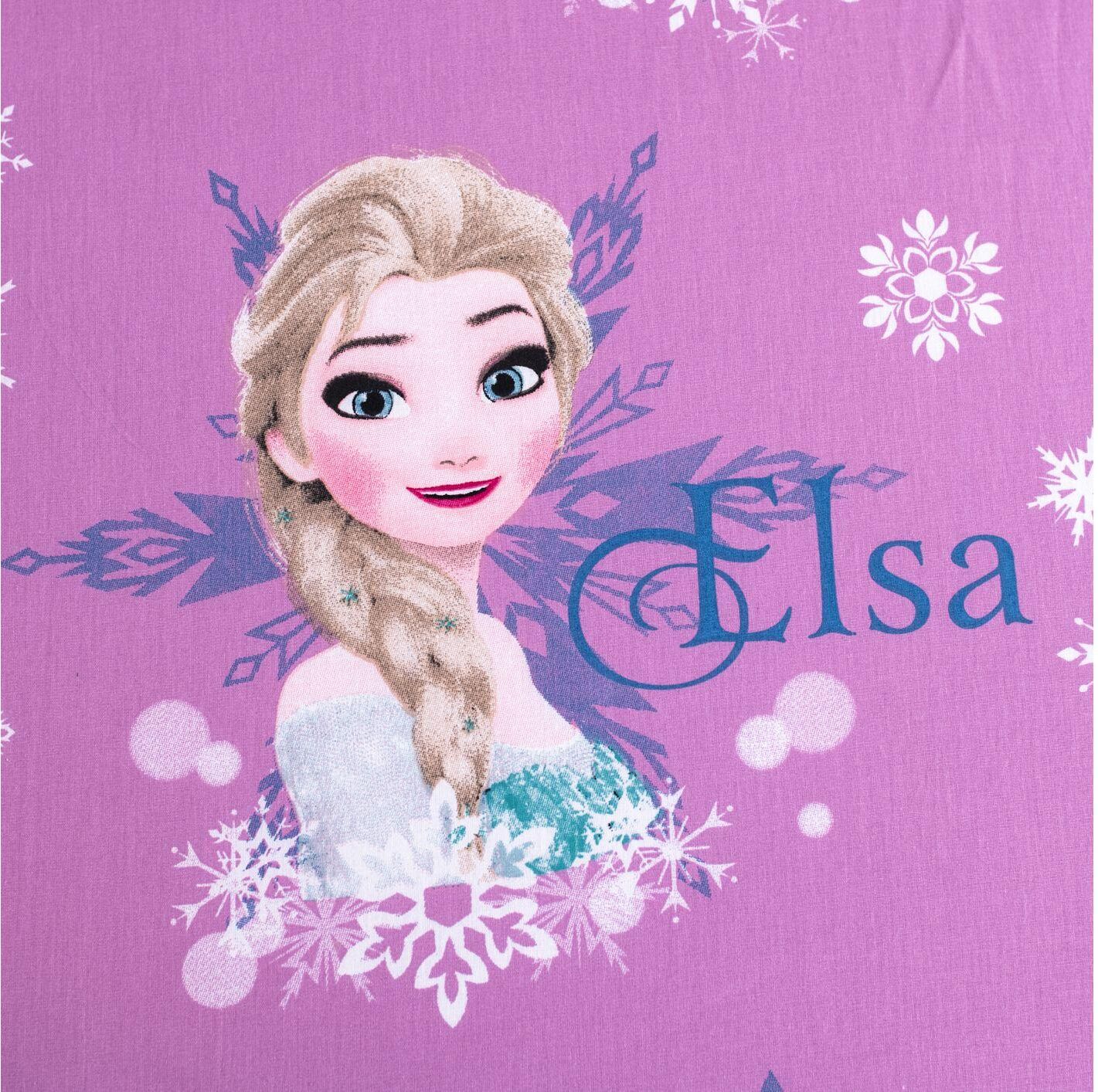 Spannbettlaken "Jerry Fabrics Frozen Duo sisters 90 x 200 cm", lila, 2 Stk., Jersey, Jersey, Obermaterial: 100% Baumwolle, Bettlaken, Spannbettlaken lila 2 Stk., Jersey