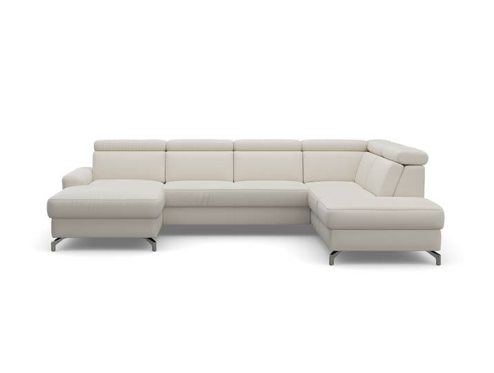 Wohnlandschaft SIT & MORE Scarlett U-Form , beige (natur), B:333cm T:226cm, Sofas, Wohnlandschaft, inklusive Kopfteilverstellung, optional Schlaffunktion & Bettkasten