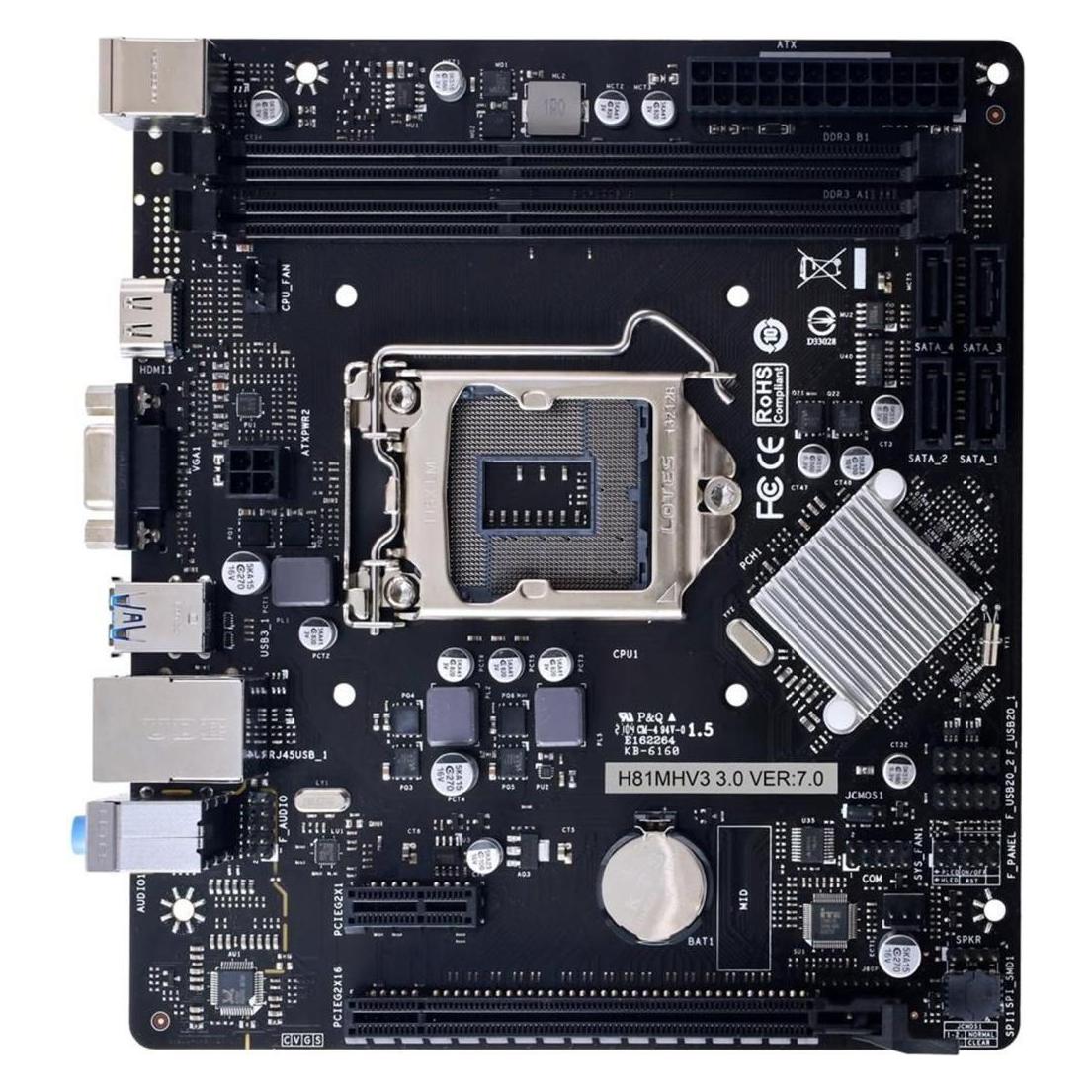 Biostar Motherboard H81MHV3 3.0 (LGA 1150, Intel H81, mATX) (H81MHV3 3.0)