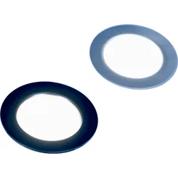 Frilight Vega 48 9SMD-Karte, Opalglas schwarz