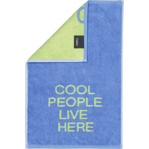 Cawo Postcard Towels Edition Handdoek Cool People Live Here B: 30 cm, H: 50 cm