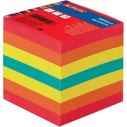 herlitz Notizzettelblock 9x9x9cm 700 Blatt bunt Packung mit 24 Stück