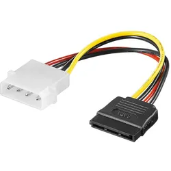 Power Adapter 4-pol. 5.25-Powerstecker - 15-pol. S-ATA Stecker
