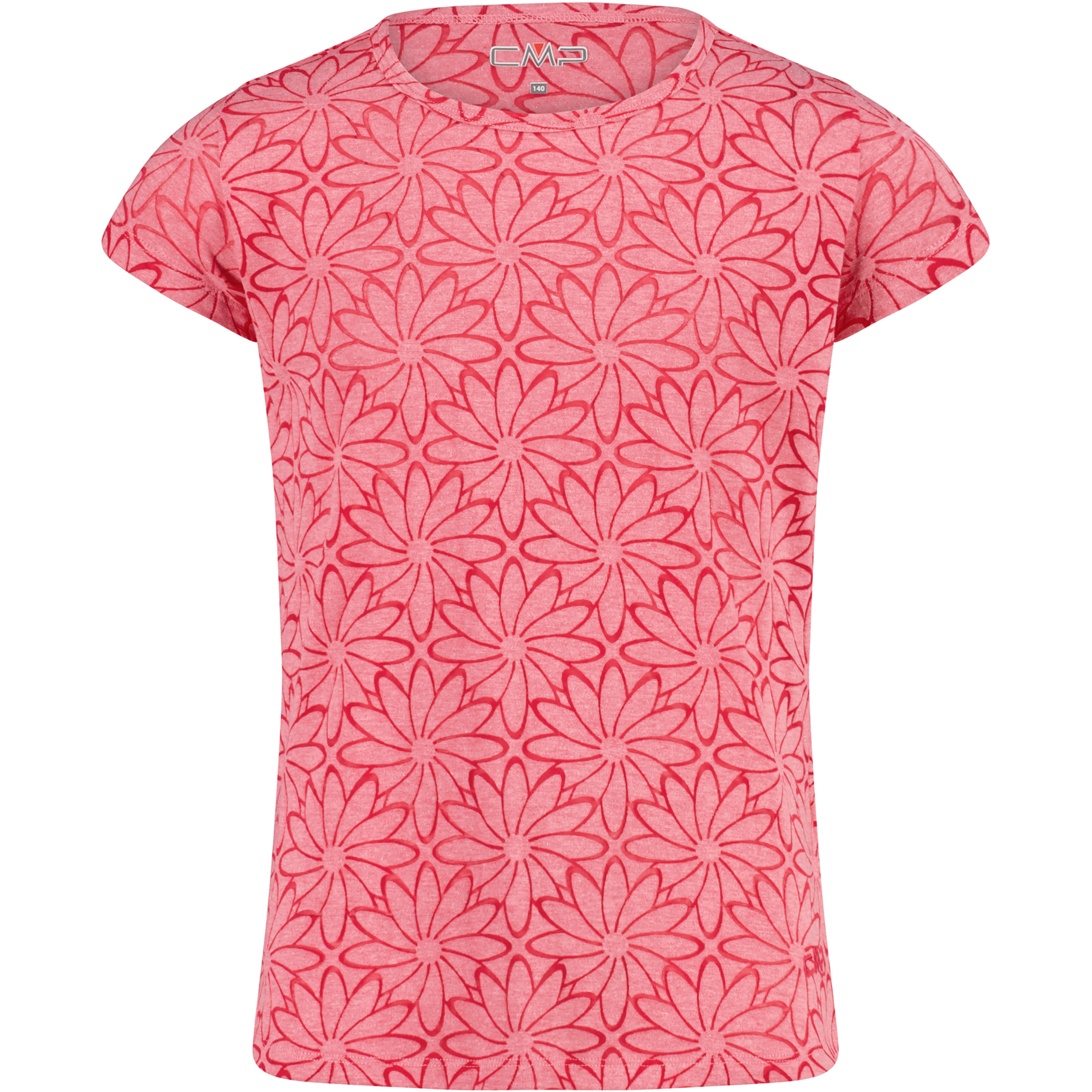 CMP Kinder T-Shirts rosa Größe 128 Lifestyle Hautfreundlich