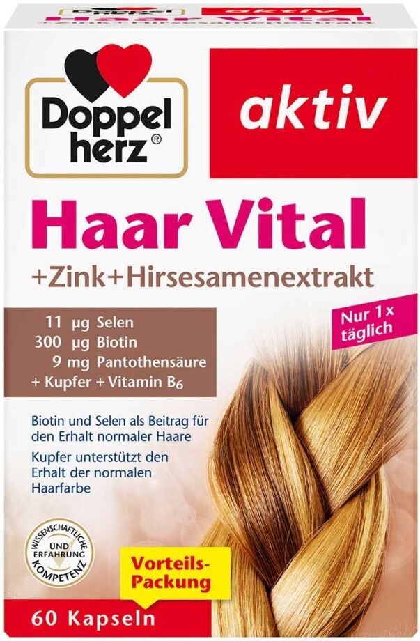 Doppelherz Haar Vital+Zink+Hirse Kapseln 60stk