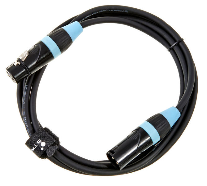 Stairville PDC3CC DMX Cable 2,0 m 3 pin azzurro