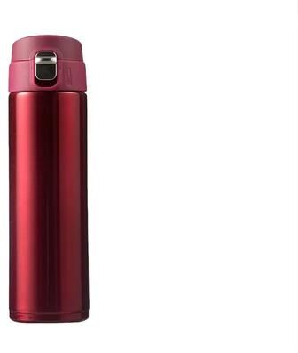 Inspired Finds Students School Thermos Cup Creative Bullet Cover Direct Drinking Water Bottle 500 Ml (16.91 Fl Oz) red