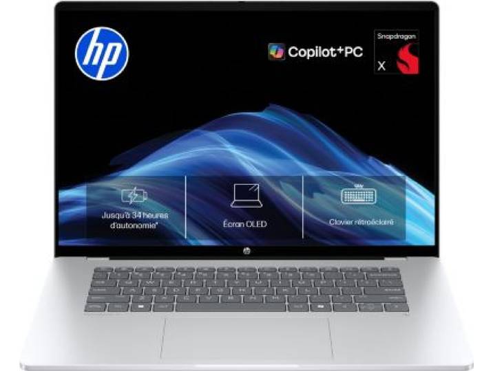 Hp - Ordinateur Portable Omnibook 5 16-Bf0005nf 16 Pouces Oled Snapdragon X 16 Go Ram Lpddr5x Ssd 512 Go Copilot+Pc
