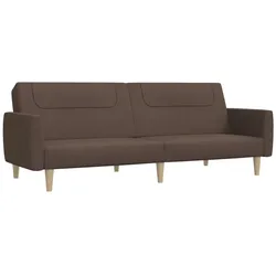 vidaXL Schlafsofa 2-Sitzer Taupe Stoff