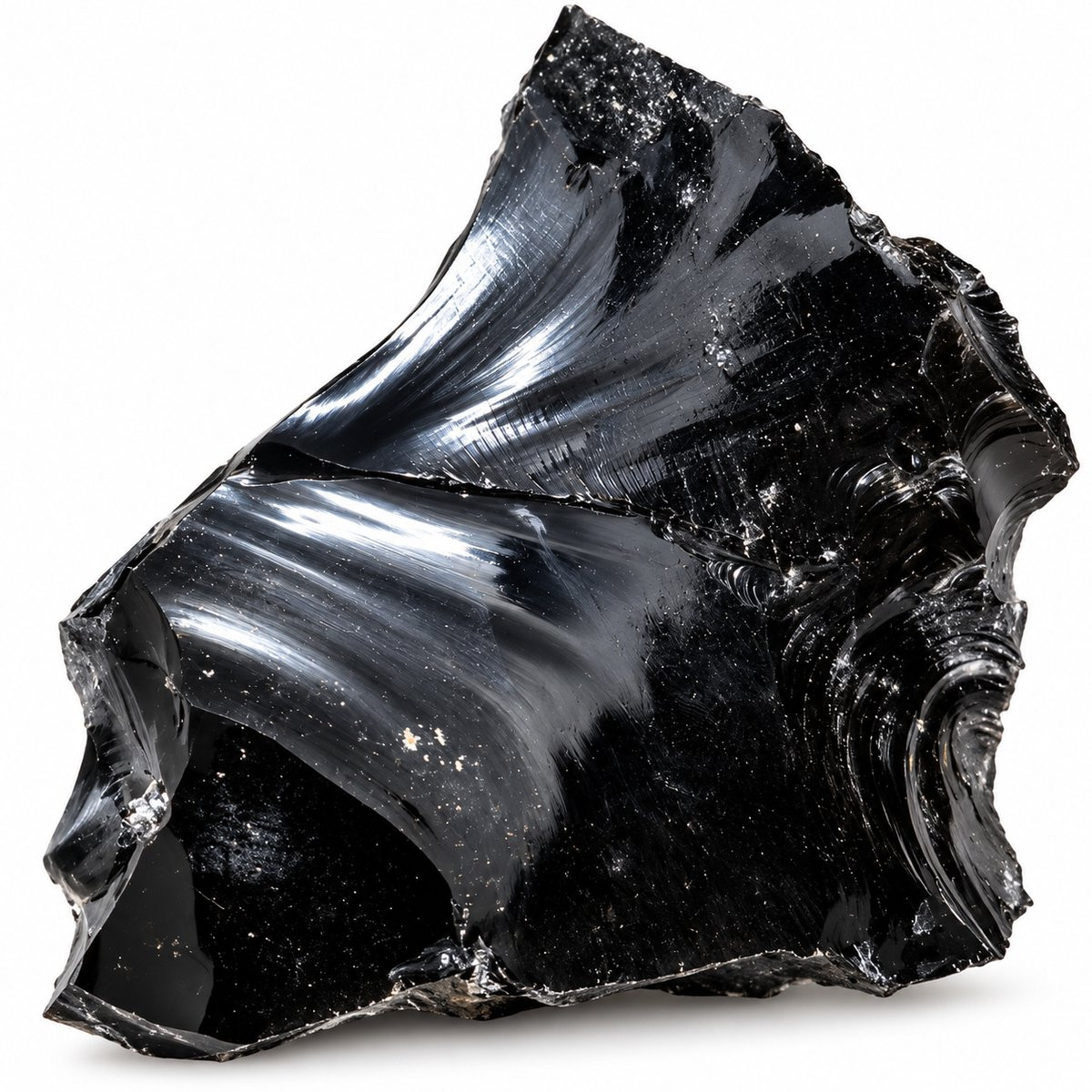S4H Ruwe Obsidiaan Edelsteen - 406 gram - Natuurlijke zwarte obsidiaan voor meditatie en decoratie