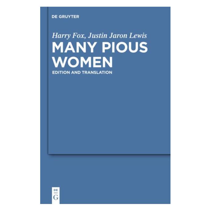 De Gruyter Fox:Many Pious Women (Englisch, Hardcover, Harry Fox, Justin Jaron Lewis) (67763055)