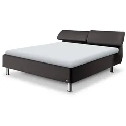 RUF Betten Polsterbett Casa 160 x 200 cm Lederoptik Schwarz