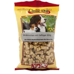 Classic Dog Miniknochen Geflügel | 12x200g Hundesnack