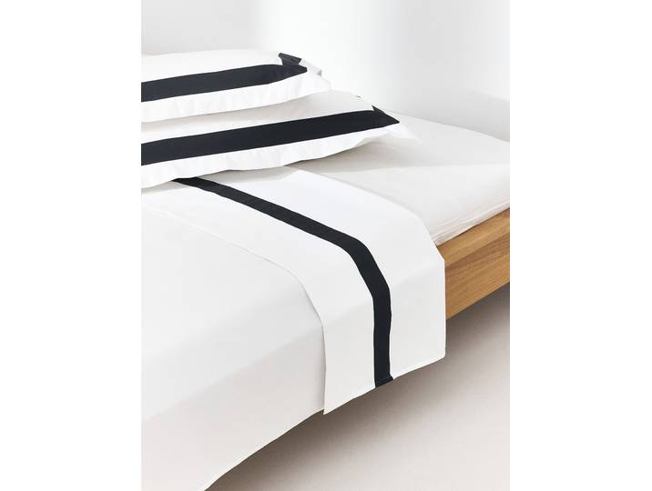 Drap plat en satin de coton égyptien Mako Rochelle