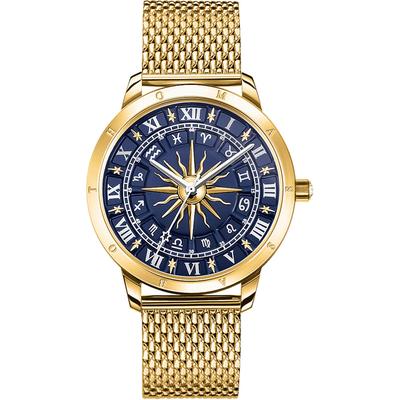 Quarzuhr THOMAS SABO "GLAM SPIRIT ASTRO", gold (goldfarben), Armbanduhren, Damen, Quarzuhr, Armbanduhr, Damenuhr, Sternzeichen, Sterne, Astro