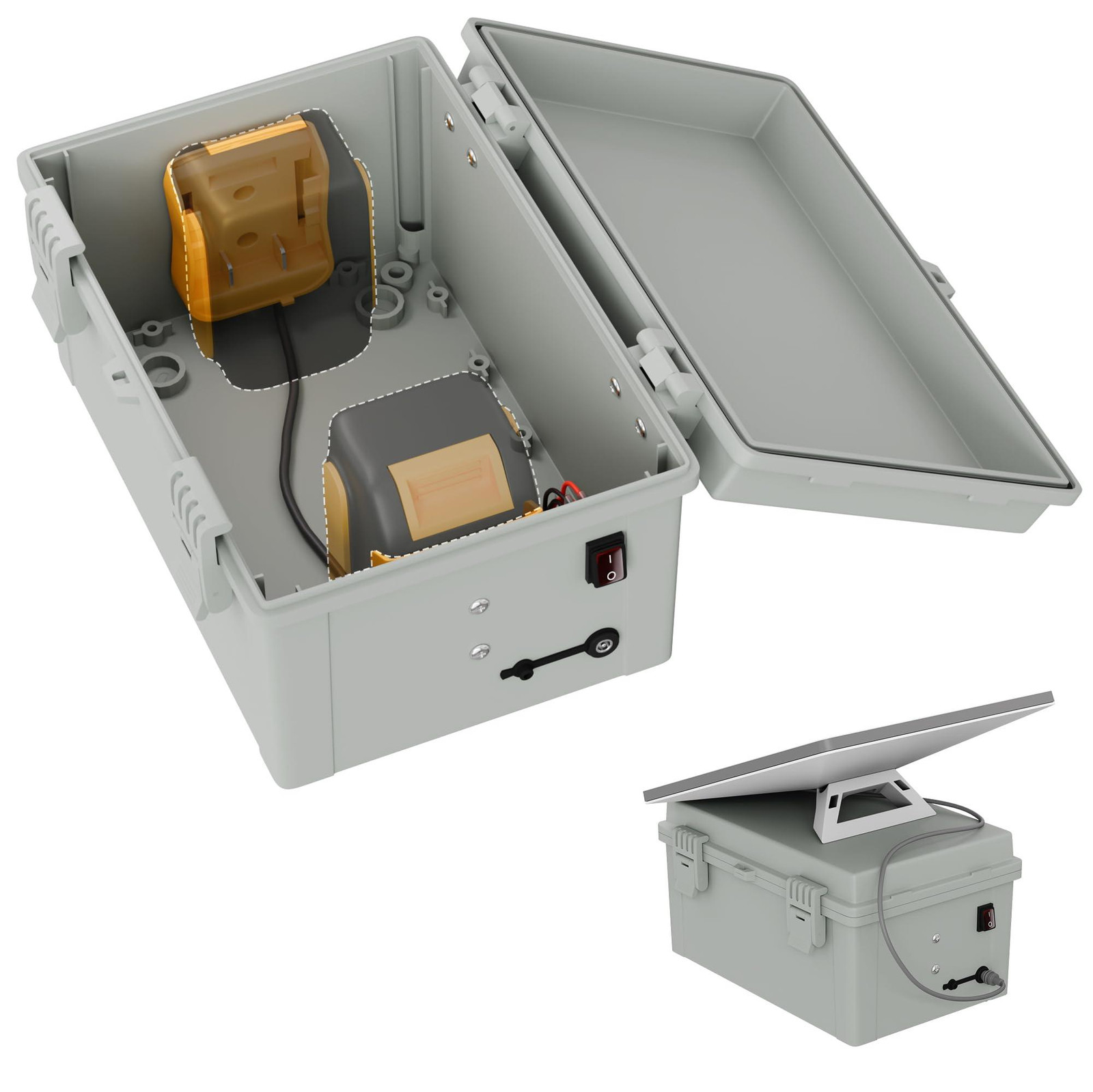 Dripio Batterijbehuizing voor Starlink Mini, IP66 waterdicht, met DC-aansluiting