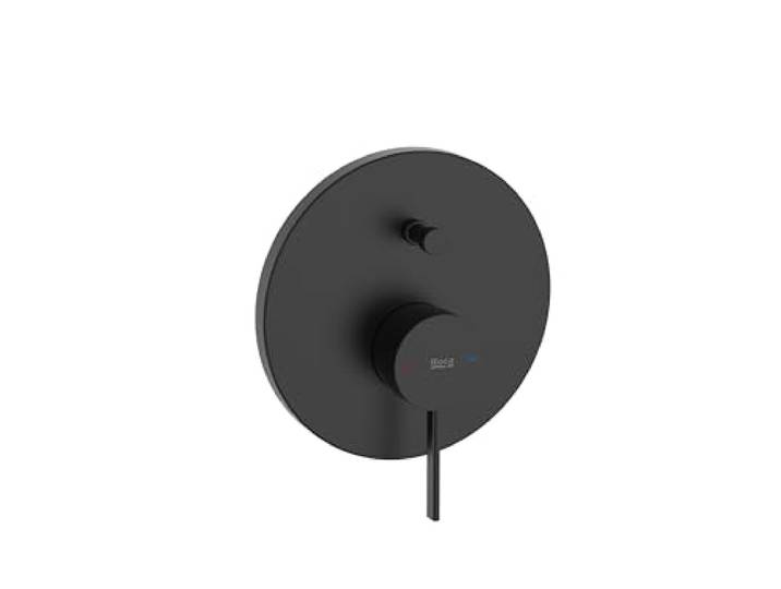ROCA Design-Armatur für Küche oder Bad für stilvolle Küchen und Bäder für Komfort, Design und präzise Wasserführung matt schwarz, Unterputz