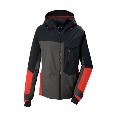 Skijacke KILLTEC "KSW 66 MN SKI JCKT", Herren, Gr. S, schwarz (olivgrün), Obermaterial: 100% Polyester.Futter: 100% Polyester.Füllung: 100% Polyester, Jacken Skijacke, Trendige, wasserdichte Skijacke mit Atmungsaktivität und Schneefang