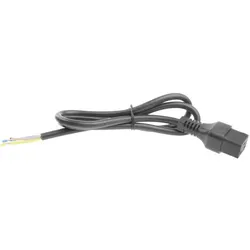 ACT Powercord C19 IEC Lock - open end black 2 m, PC1174, 5-Pack (2 m), Stromkabel, Schwarz